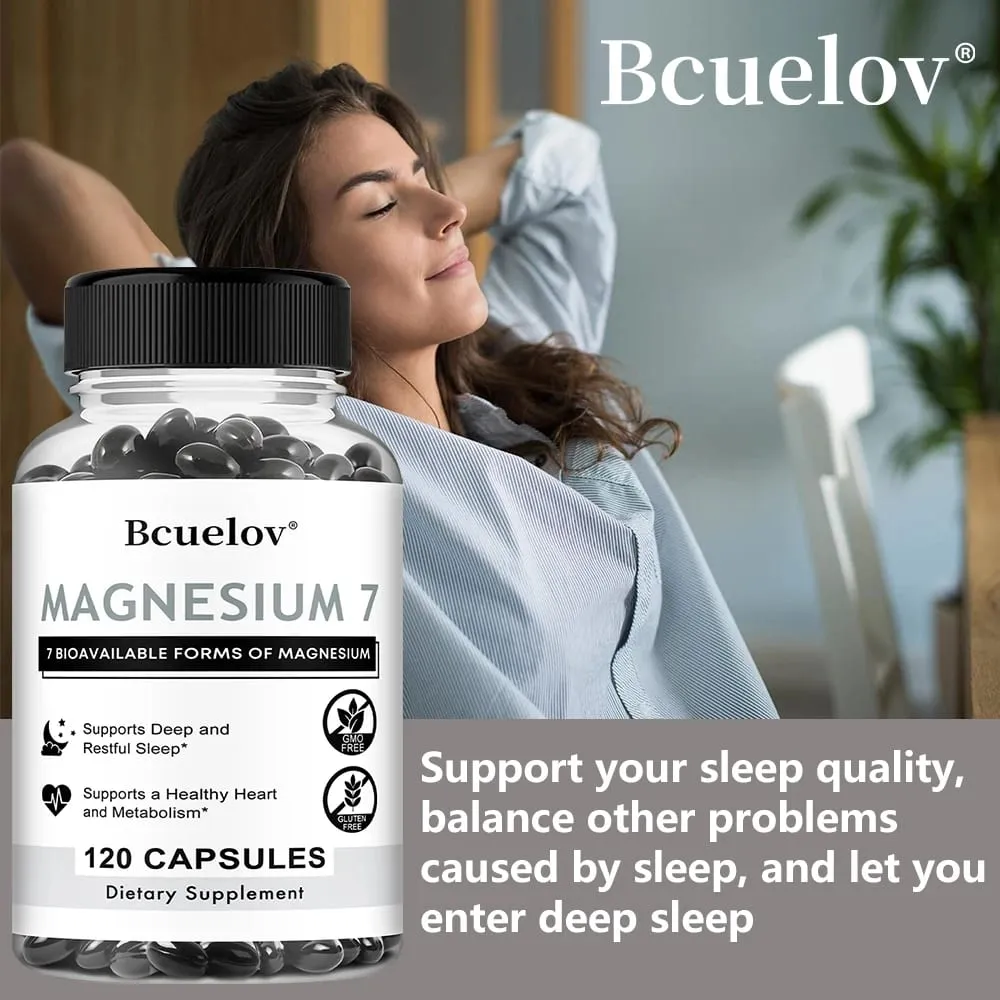 7 in 1 Magnesium Complex High Absorption Supports Energy Relaxation Promotes Healthy Sleep Helps Muscle Support Supplements