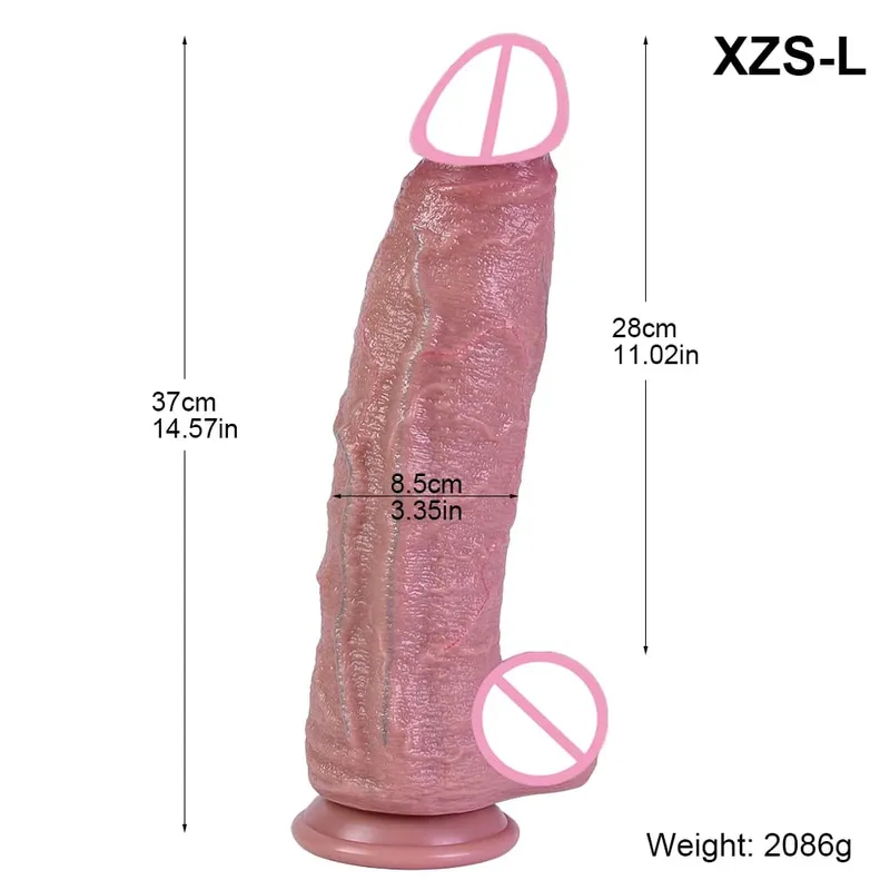 9.8cm Diam New Models Realistic Dildo Soft Silicone Penis with Suction Cup Lifelike Sex Toys for Women Vaginal Anal Masturbation