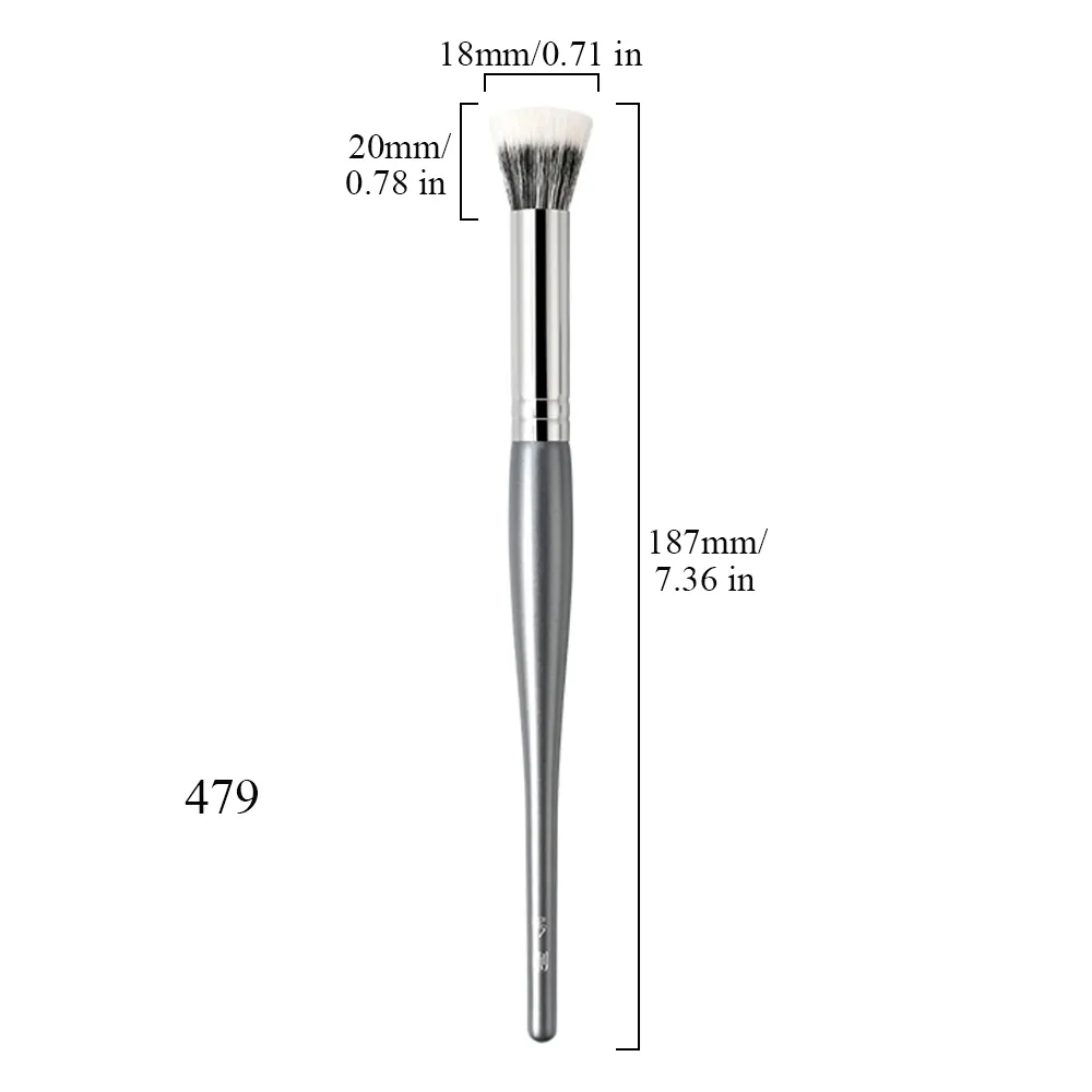 Professional Handmade Make Up Brush 479 Small Stippling Blush Brush Soft Saikoho Goat Hair Synthetic Fiber Makeup Brushes