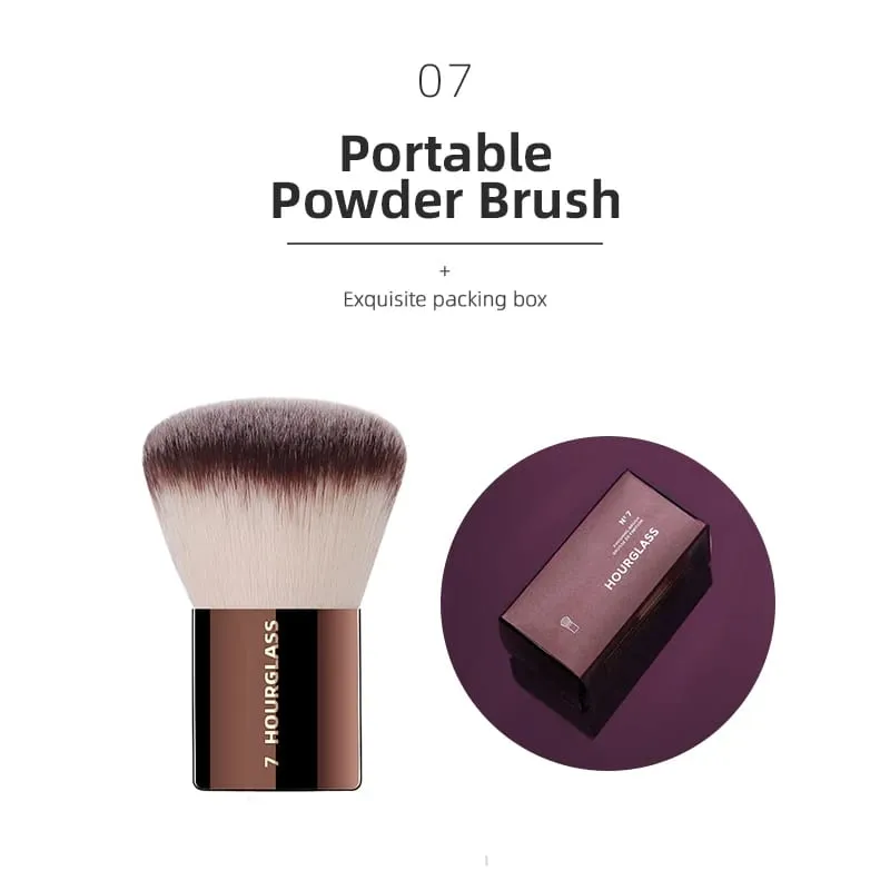 Hourglass Makeup Brush All Kinds Eyeshadow Foundation Concealer Powder Bronzer Blusher Eyeliner Retractable Professional Brushes