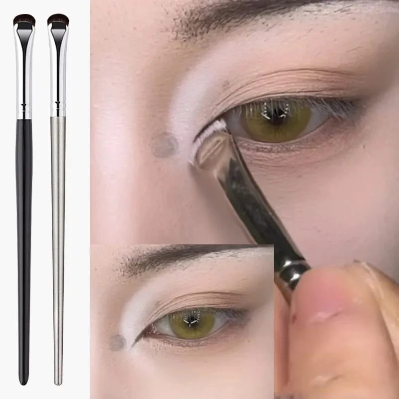 1/2PC Crescent Eyeliner Makeup Brushes Eye Makeup Tools Precision Soft Eyeshadow Brush Curved Thin Small Eye Cosmetic Tools — image 1