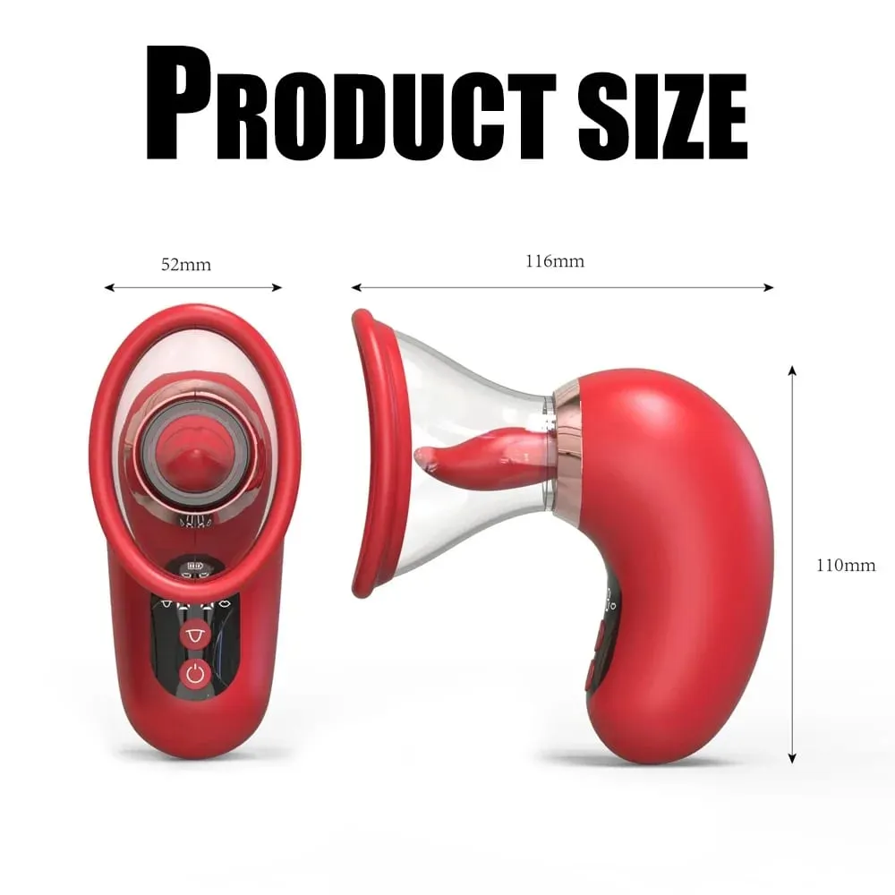 5 IN1 Sucking Vibrator for Women G Spot Clitoral Stimulator 3 Sucking 9 Tongue Licking LCD Display Removable Cup Adult Sex Toy