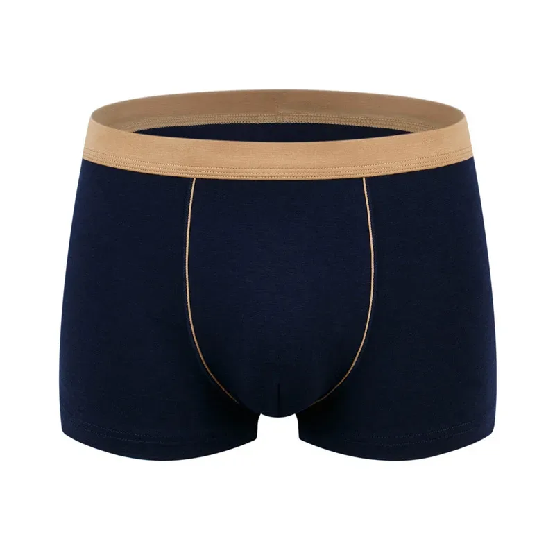 Large Size Seamless Underwear Men Solid Cotton Boxer Shorts Men's Panties Breathable Boxers Mens Pack Underpants Man