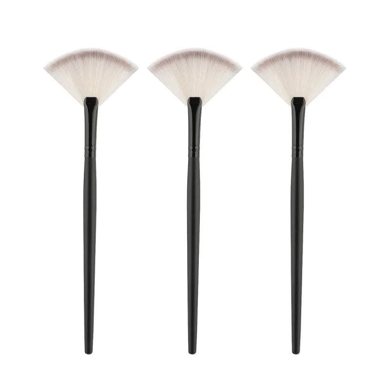 Professional Handmade Makeup Brushes Soft Saibikoho Goat Hair Small Fan Highlighter Eye Shadow Brush Ebony Handle Make Up Brush