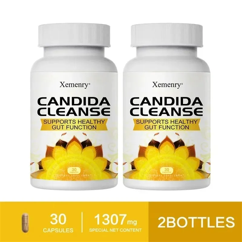 Candida Cleanse - Promotes Intestinal Cleansing and Detoxification Improves Digestion and Relieves Constipation and Bloating