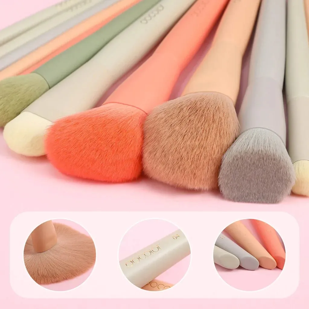 Docolor Makeup Brushes 17pcs Makeup Brush Set Synthetic Foundation Brush Powder Contour Eyeshadow Liner Blending Highlight Tool — image 4