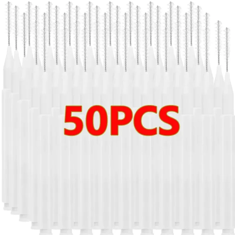 50pcs Mini Eyebrow Brush Disposable Lightweight Brow Lifting Brushes Portable Eyelash Extension Comb Perm Brush Lash Accessories