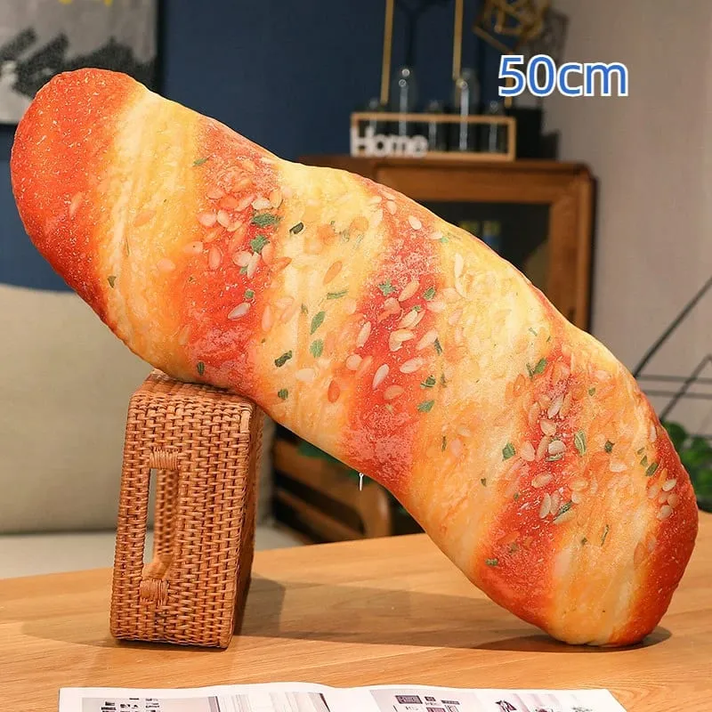 20/50cm Long Bread Pillow Stuffed Like Real Sesame S Cheese Denmark Toast Chopped Green Onion Sleeping Hug Support Leg Gift