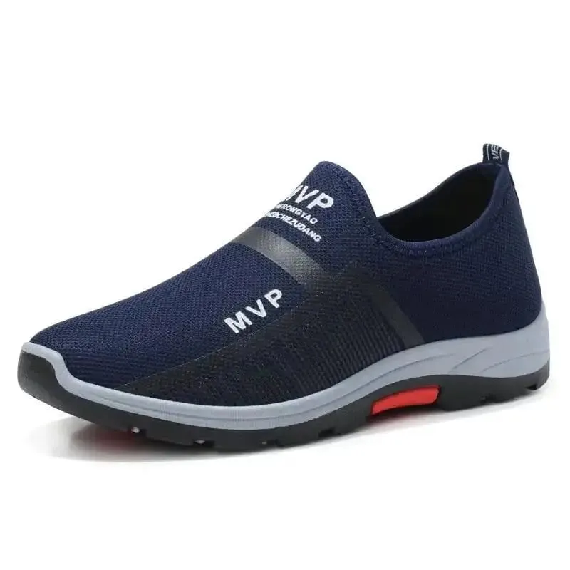 Spring Autumn New Breathable Men's Shoes color blocked light mouth footwear Casual minimalist shoes Male fashion comfort flat