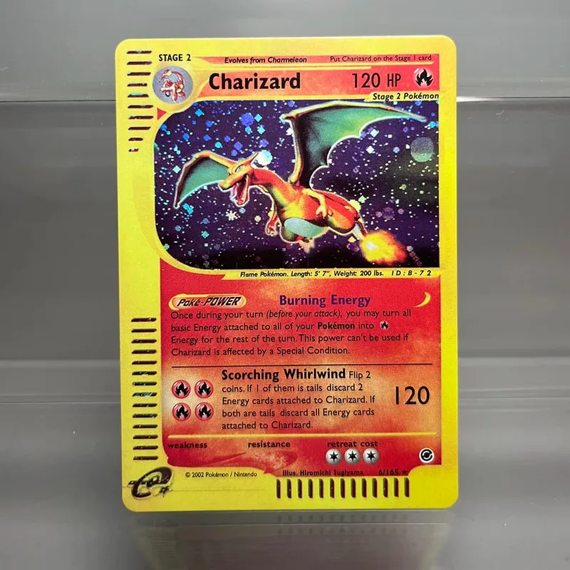 Charizard PTCG Single Collection Card 1st Edition 1996 Vmax Ex Rare Rainbow Card PKM Proxy Cards Toys Gifts — image 5