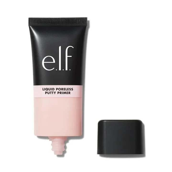 Elf Liquid Poreless Putty Primer Power Power Grip Matte Primer Dewy Setting Spray Halo Glow Liquid Filter & Blush Beauty Wand