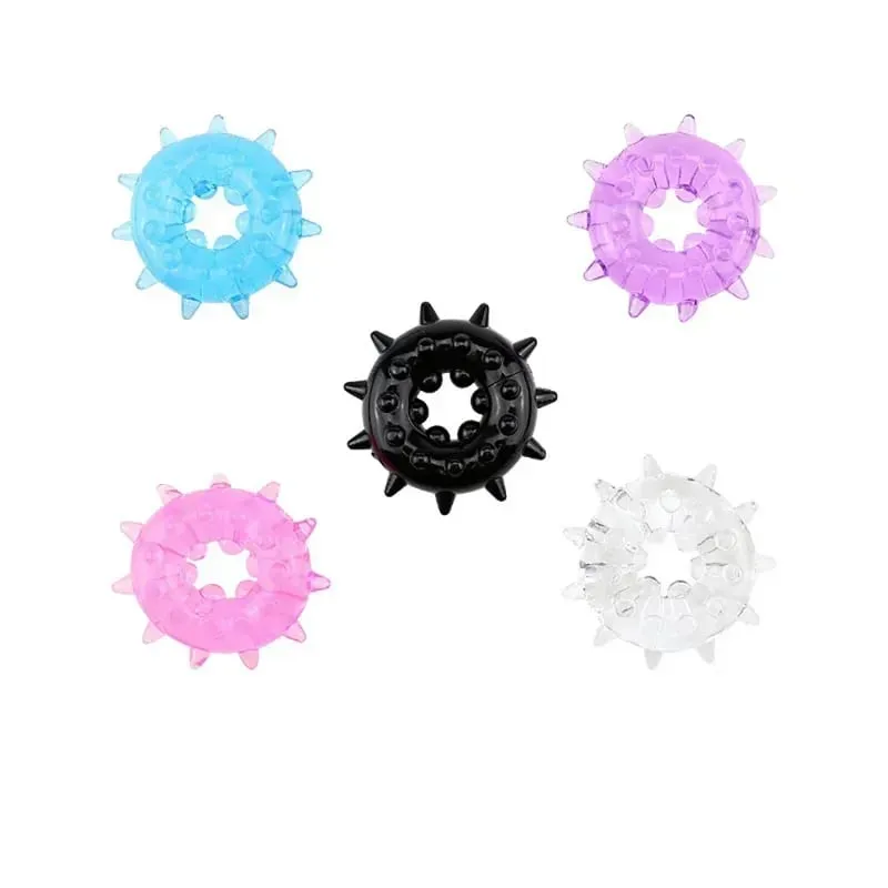 Cock Ring Delay Ejaculation Spikes Adults Toys For Men Dick Enlargement Silicone Penis Ring Male Sex Toys Stronger Erection — image 4