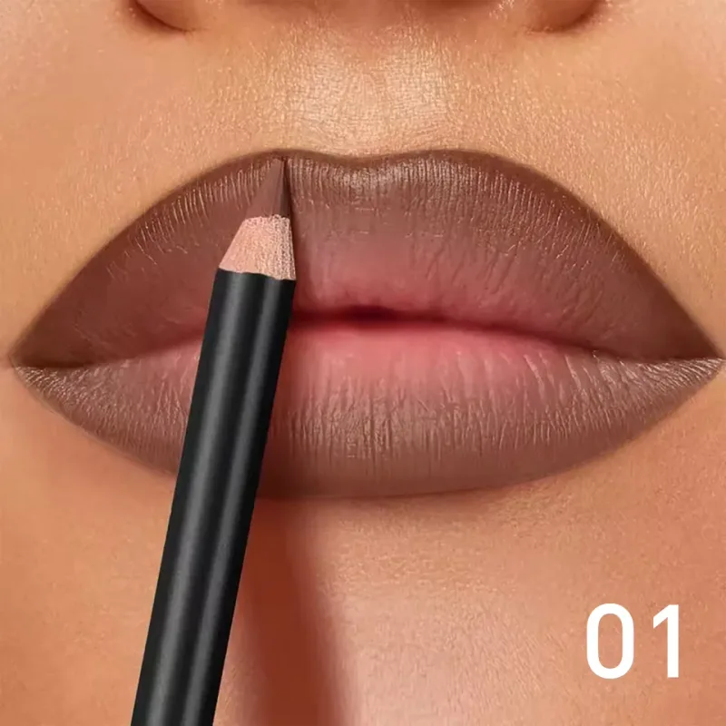 6-Color Waterproof Matte Lip Liner - Long-Lasting Non-Transfer Formula Matte Finish 6 Versatile Shades