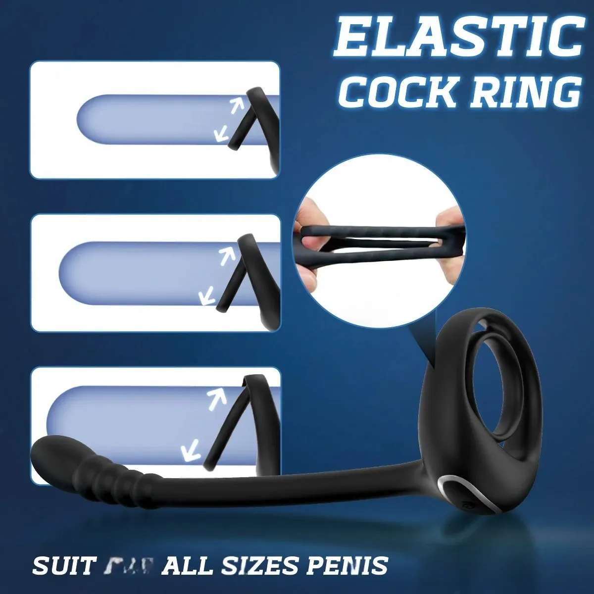 Remote Cock Ring for Men Anal Butt Plug Stimulator APP Control Prostate Penis Massager Masturbator Adult Sex Toys for Gay 18+