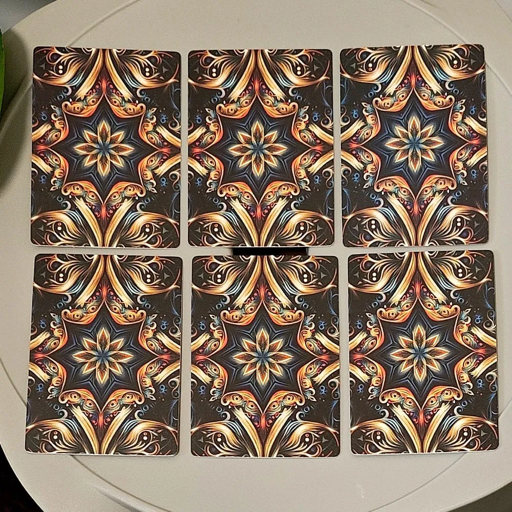Weird World Runes Deck - 9*6cm 25 Elder Futhark Oracle Cards for Divination Printed on 350GSM Double-embossed Cardstock