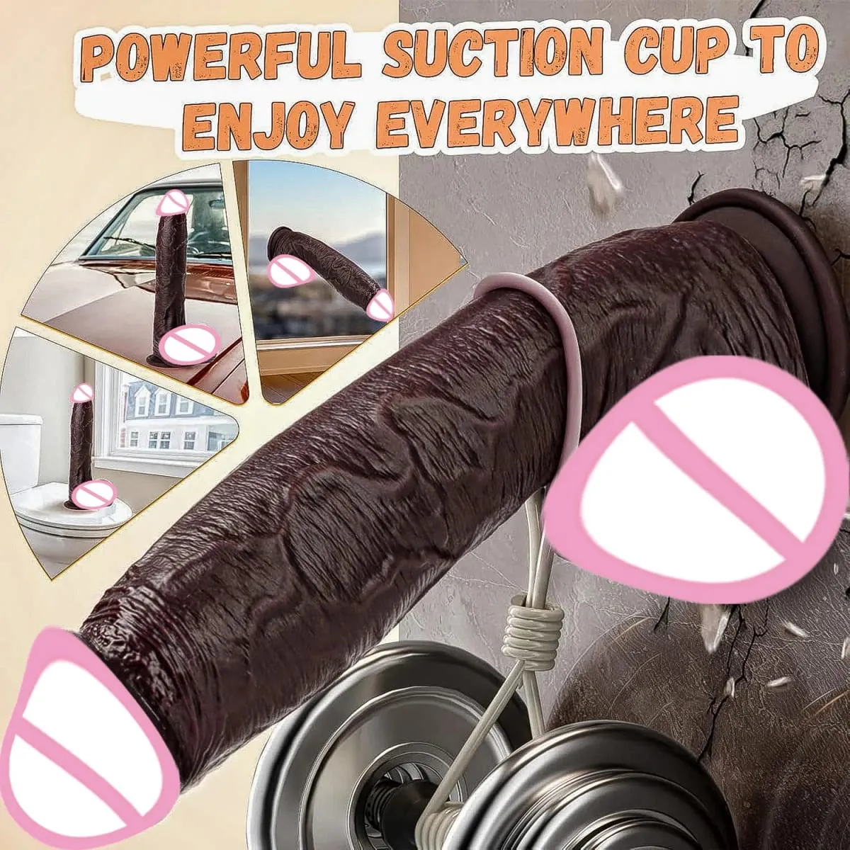 Realistic Silicone Dildo Soft Dick Penis With Strong Suction Cup Testicles Veins For Anal Play Experience Sex Toy For Women