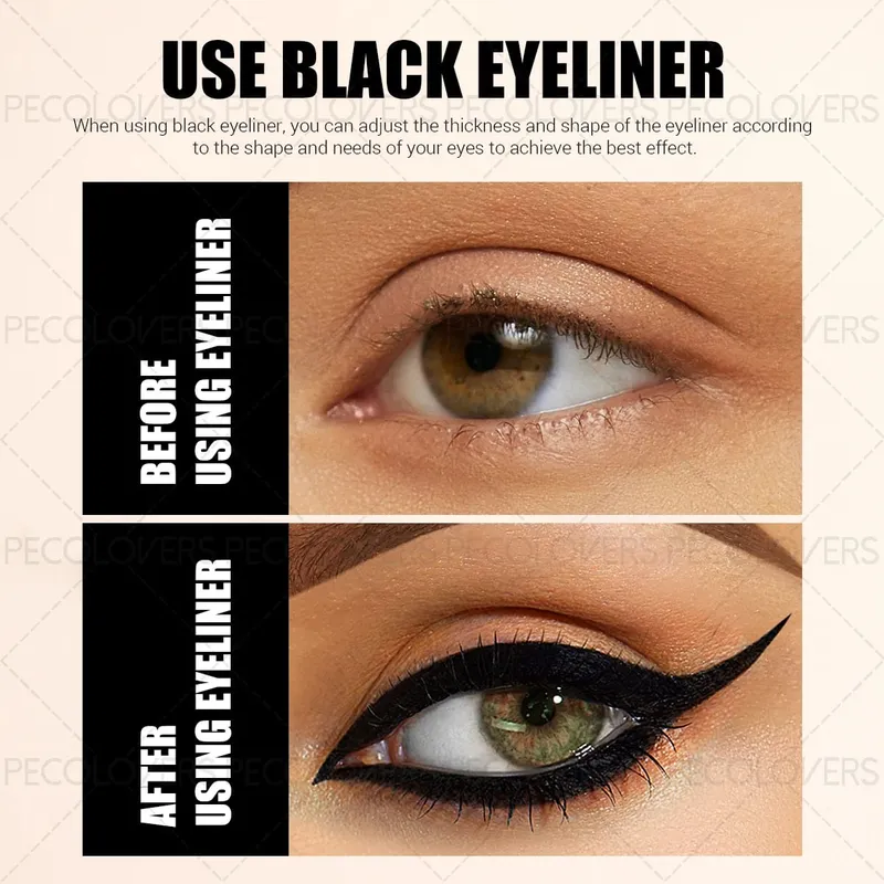 3PCS Black Face Suit Lipstick+eye Shadow+eyeliner Waterproof and Durable Suitable for Halloween Makeup