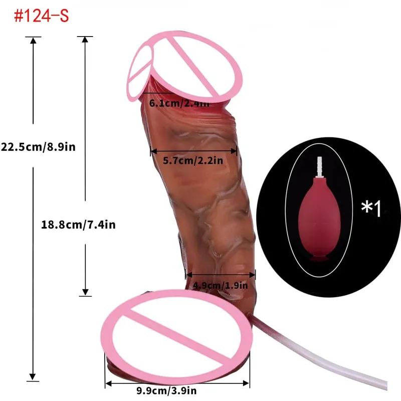 Lifelike Squirting Penis Silicone Ejaculation Large Realistic Dildo With Sucker Skin Touch Anal Sex Toys For Women