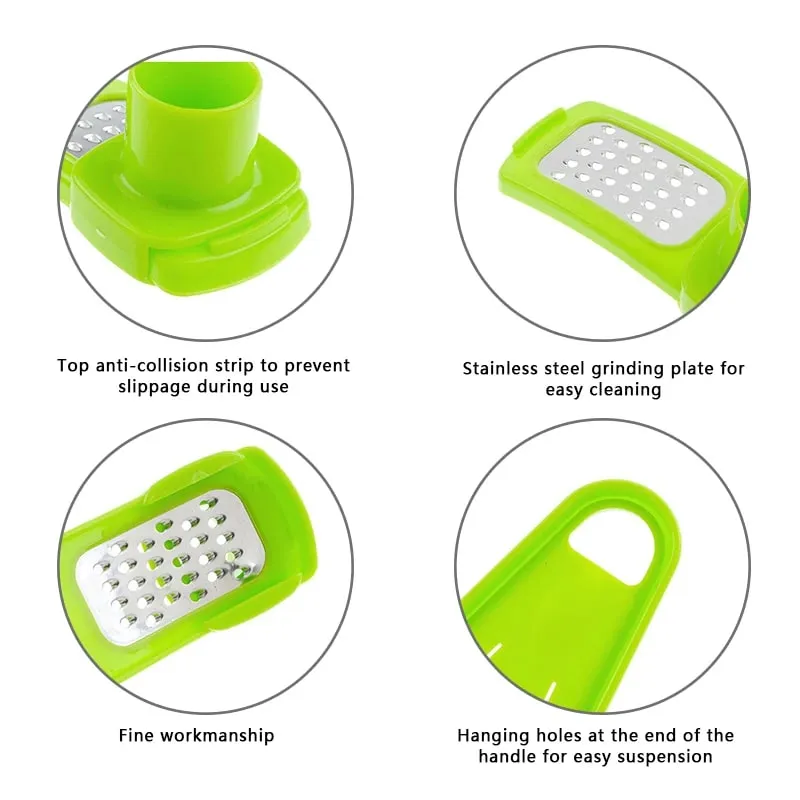 2pcs Mini Ginger Grater Garlic Grinding Great Lemon Zester Nutmeg Grater Planer Slicer Cutter Tool Kitchen Gadget for Cooking