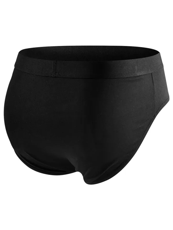 4-Pack Men's Briefs, Minimalist Solid Color Collection - Casual & Stylish, Multiple Sizes Available, Comfortable Men's Underwear