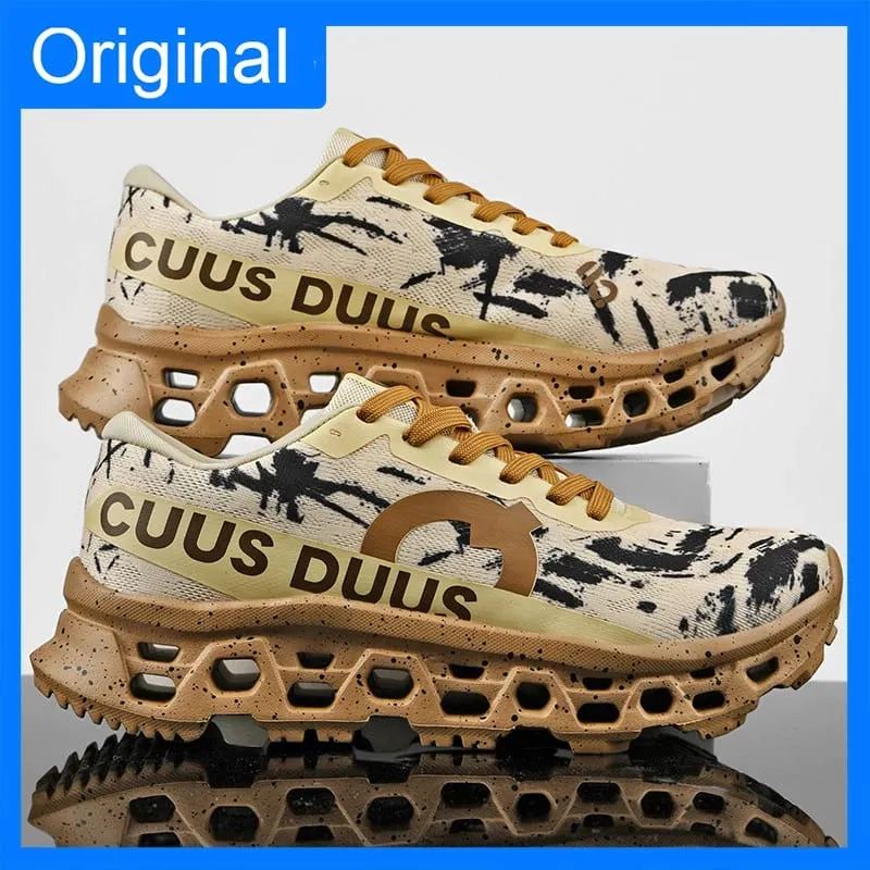 Men Sneakers High-quality Mesh Breathable Hollow Out Soft Sole Rebound Anti Slip Marathon Sports Shoes Comfort Outdoor Running — image 6