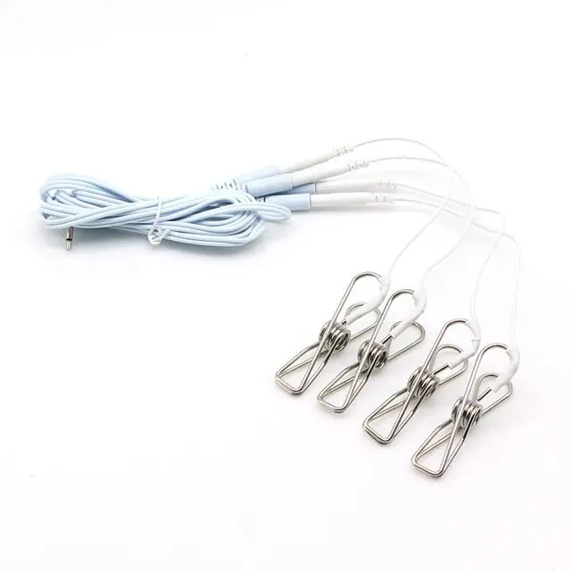 Electric Shock Accessory BDSM Nipple Clamp Breast Massager SM Bondage Labia Clip Clit Stimulator E-stim Glove/Pad Couple Sex Toy