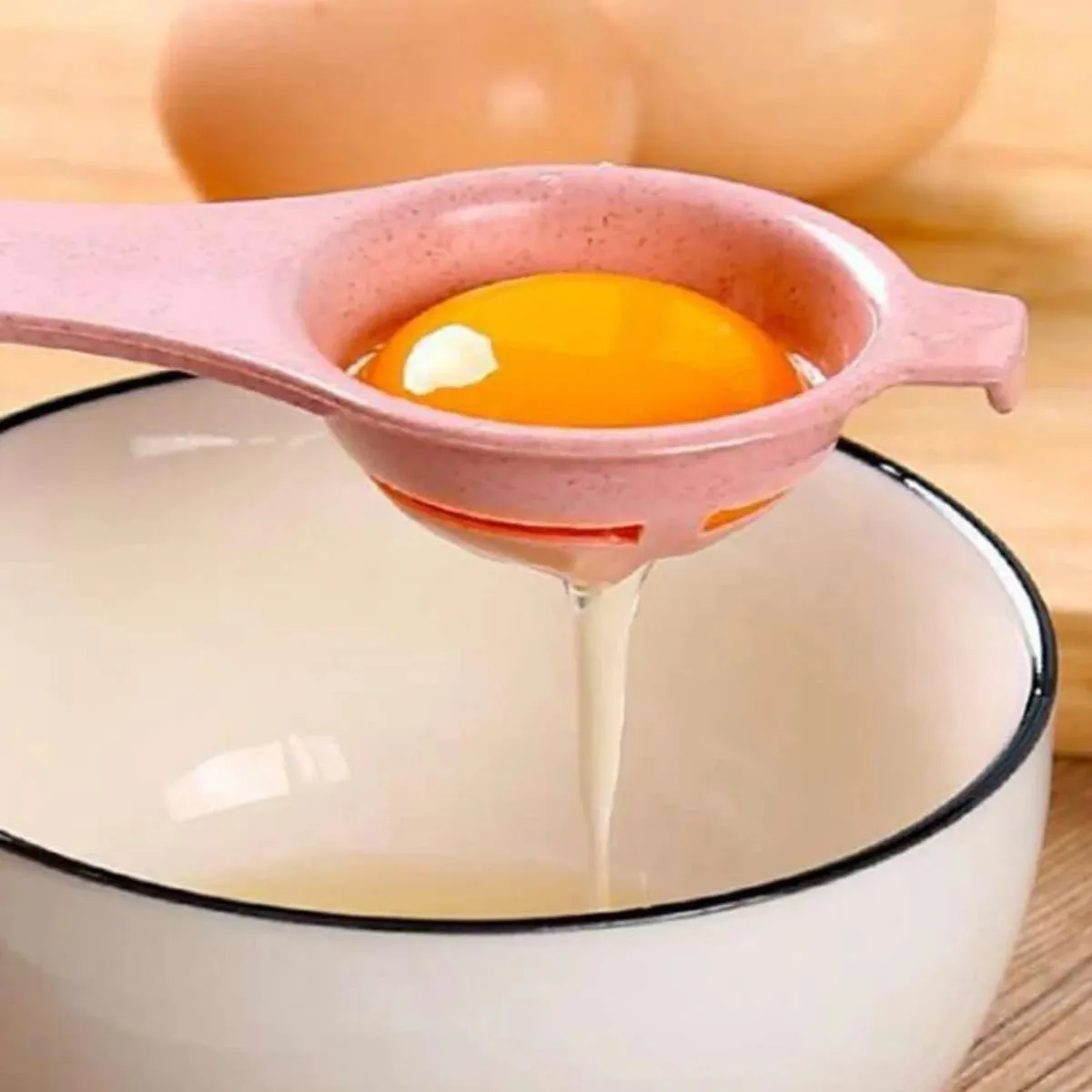 Egg Separator For Raw Eggs，Wheat Stalk Egg Yolk White Separator Divider Tool Kitchen Baking Gadget (4pcs)