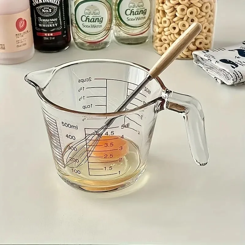 Whisk with Solid Wood Handle Kitchen Mini Stainless Steel Egg Beater Milk Whipper Whisk Wire for Blending Beating — image 5