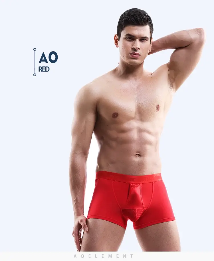 Bullet separate underwear Men's ventilated summer dry underpants Ice silk bag ice healthy boxers 3256808601319074