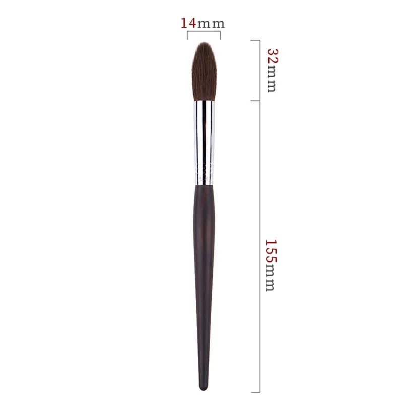 Professional Handmade Make Up Brush G040 Small Tapered Highlighter Brush Soft Red Squirrel Hair Makeup Brushes