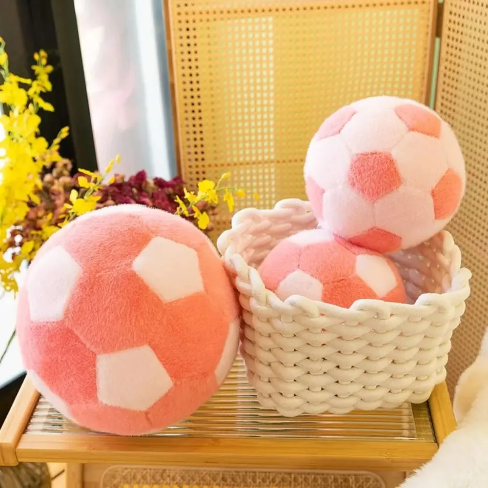 Bantal Lempar Bola Sepak Bentuk Bola Maskot Boneka Bantal Lempar Sepak Bola Lembut 13/20Cm Hadiah Ulang Tahun Teman Sepak Bola Ins — image 2