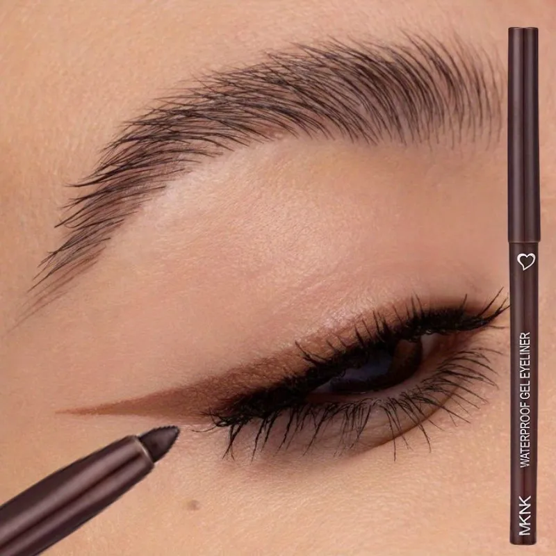 Brown Eyeliner Pencil Waterproof Long-lasting Blue Black Brown Easy Wearing Eyeliner Pen — image 3