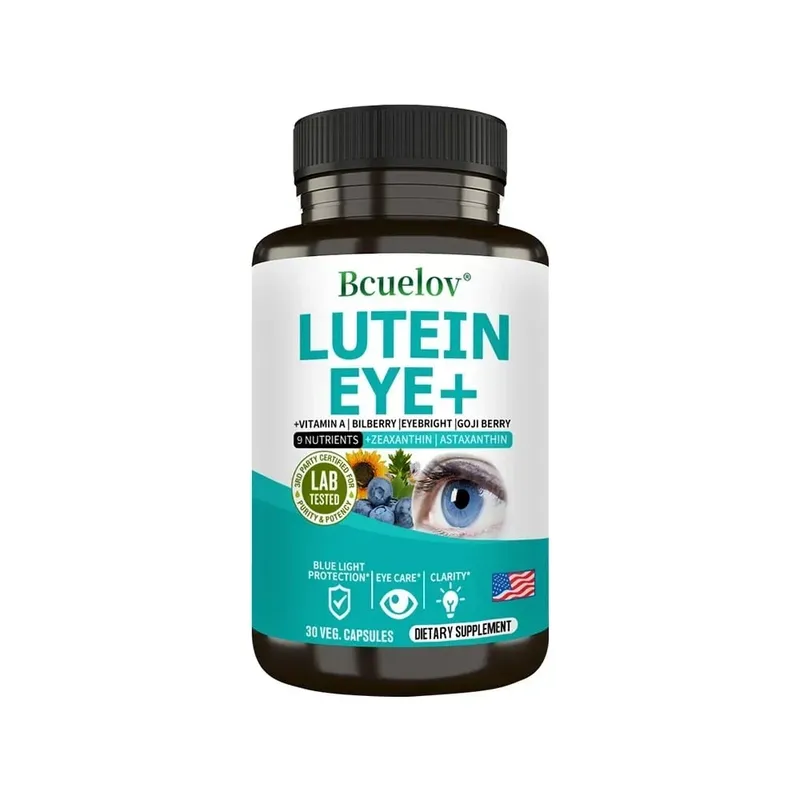 Lutein Eye + 9 Nutrients Supplement - Eye Care Beneficial for Vision Health and Blue Light Protection Reduce Eye Fatigue