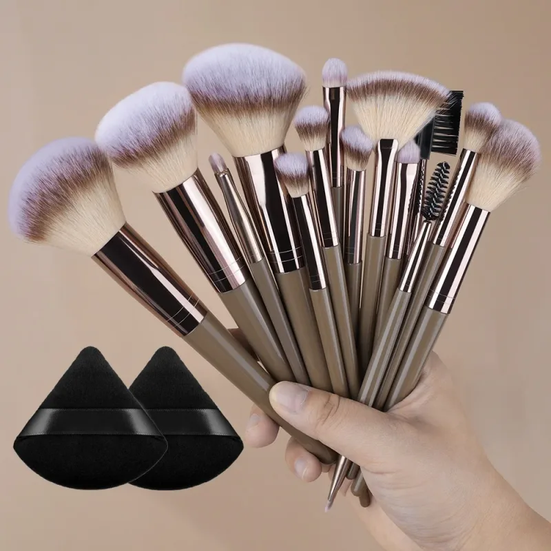 20Pcs Makeup Brushes Set Professional Super soft detail Blush highlighter Foundation Concealer Eyeshadow Brush Women Beauty Tool