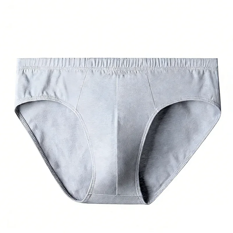 Random 5pcs Pure Cotton Mens Briefs Solid Color Men Underwear Plus Size L-6XL Men's Breathable Panties Sexy Elastic Men Briefs