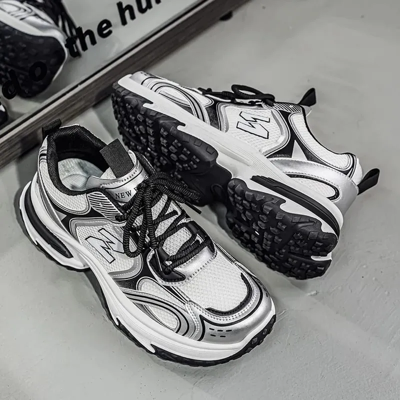 Men's Shoes Fashion Outdoor Casual Shoe Lace Up Platform Sneakers Comfort Running Shoes for Men Training Shoes Tenis Masculino