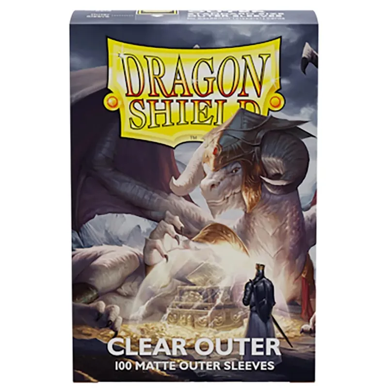 Clear Outer 100 Pcs Matte Dragon Shield: Outer Sleeves Are Smooth & Tough - Compatible with Magic PKM Cards Protector Cover — image 2