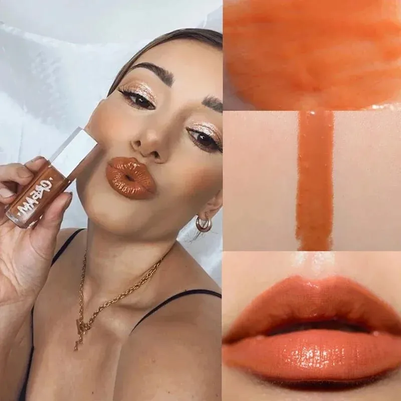 Fenty Beauty Transparent Lip Gloss Multicolor Moisten Shine Glitter Lip Plumper Makeup Beginner Liquid Lipstick Makeup Cosmetics