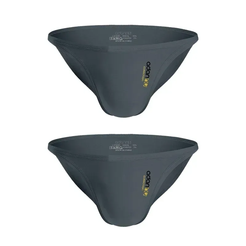Men Modal Low‑Rise Briefs Sexy Solid Color Simple Triangle Underwear Sports Breathable Comfortable Male Panties