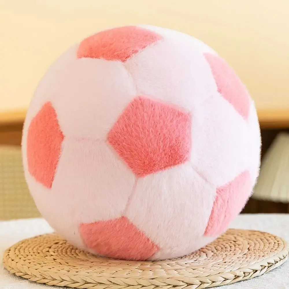 Bantal Lempar Bola Sepak Bentuk Bola Maskot Boneka Bantal Lempar Sepak Bola Lembut 13/20Cm Hadiah Ulang Tahun Teman Sepak Bola Ins — image 7