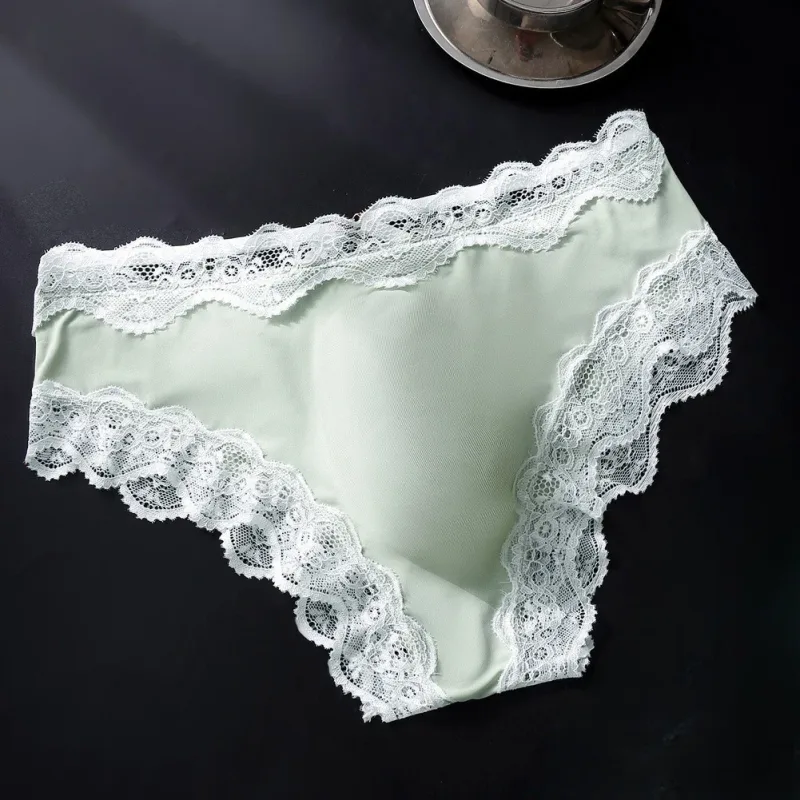 Bragas para hombre, calzoncillos con adornos de encaje, transpirables, de alta elasticidad, bolsa convexa 3D, ropa interior Sexy fina transparente