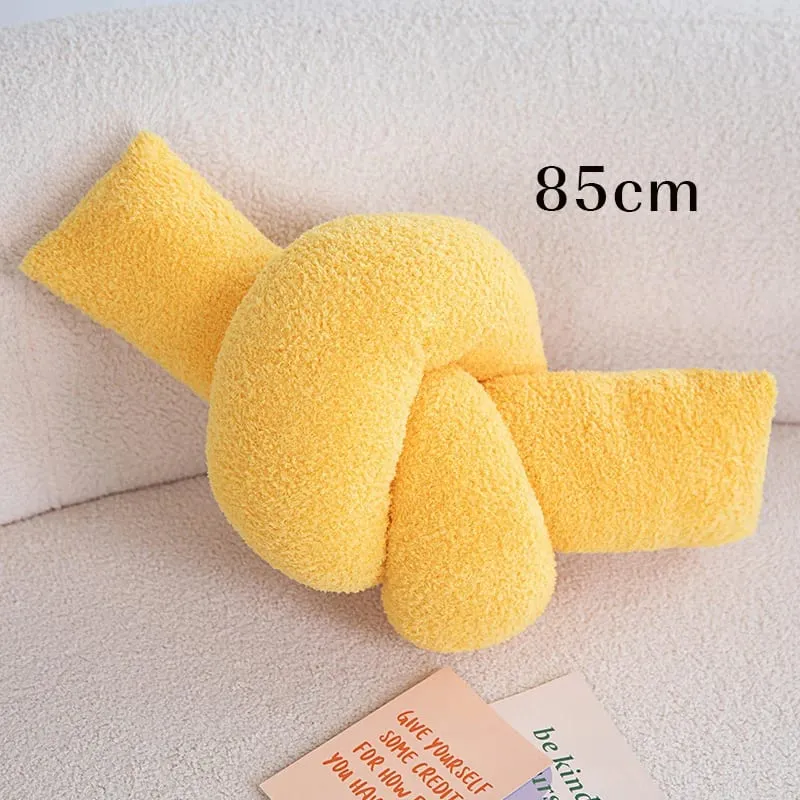60-95CM Creative Iron Chain & Knot Pillow Stuffed Soft Sofa Cushion Nordic Style Home Plush Decoration Irregular Shaped Plush