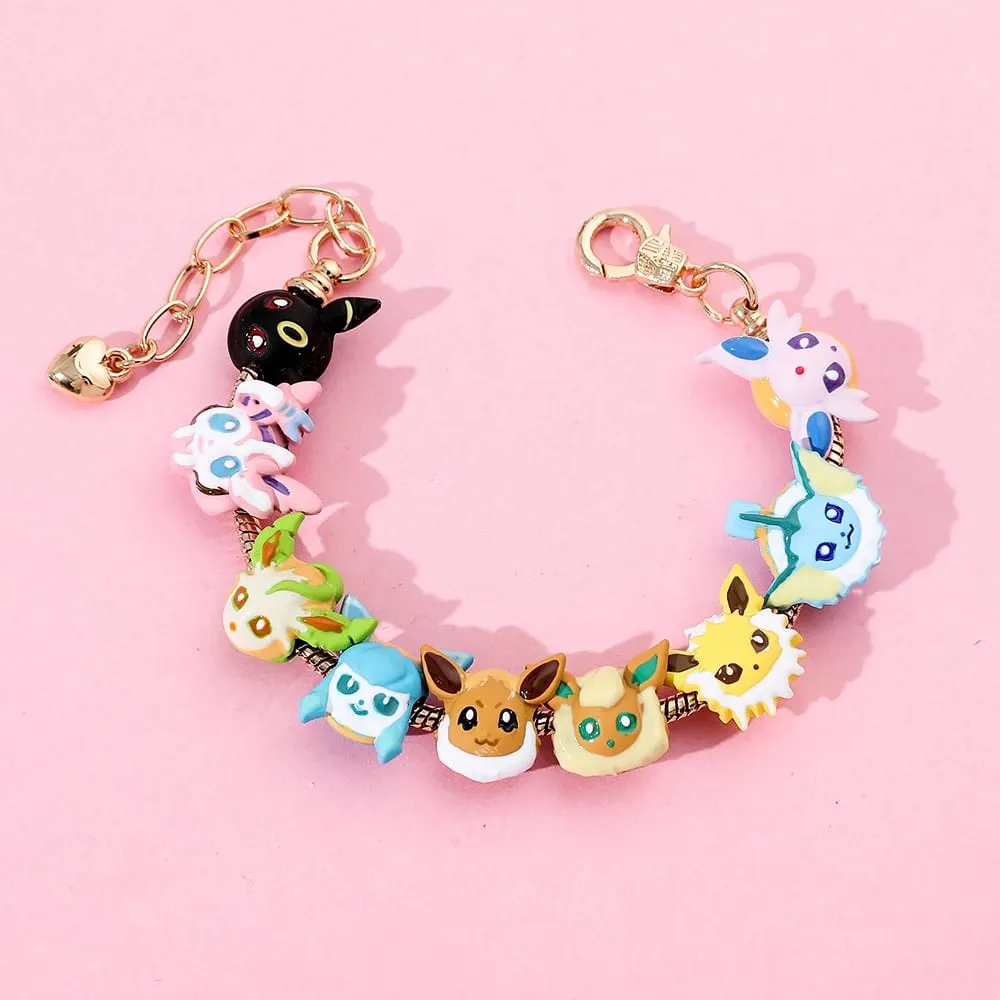 Anime Figure Eevee Pendant Cute Cartoon Enamel DIY Accessories for Women Men Festival Creative Gifts — image 6