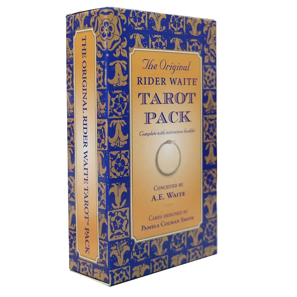 10.3*6Cm Dek Tarot Rider Waite Asli 78 Buah Kartu untuk Pemula Edisi Klasik