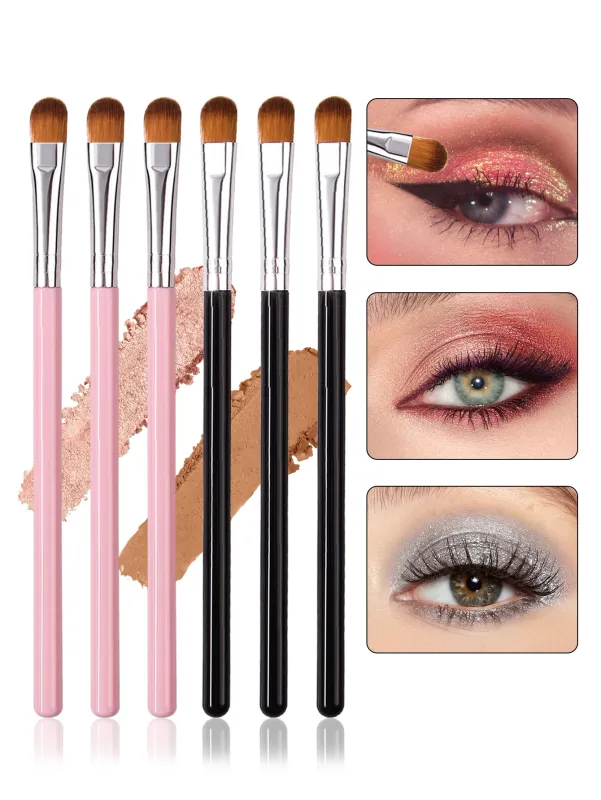 6PCS Multifunctional Eyeshadow Brush Set Precision Detailing Concealer Blending Shading Brushes for Makeup & Nail Art Tools