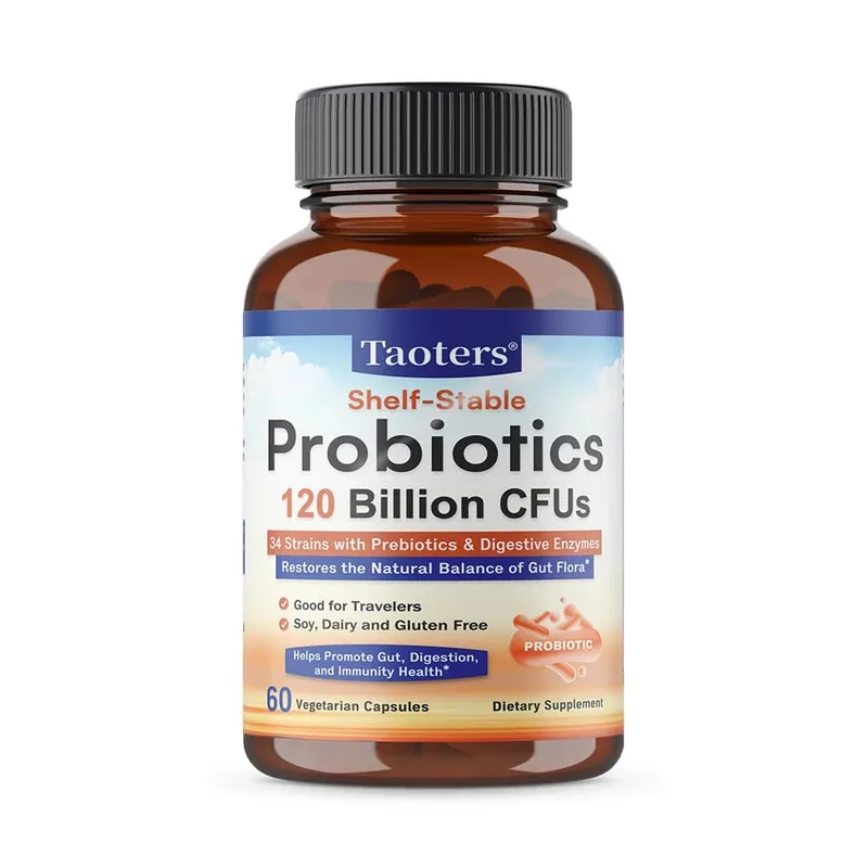 Probiotics 120 Billion CFUs 34 Strains with Organic Prebiotics & Digestive Enzymes Digestion & Immunity Health for Women & Men