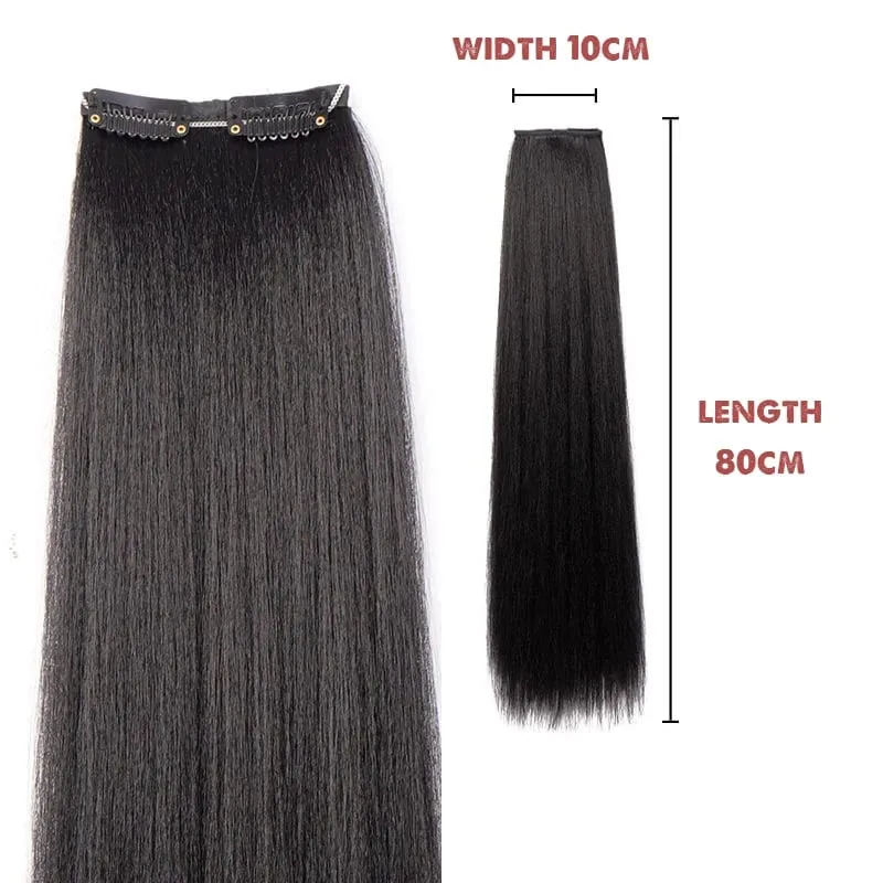 Hanfu wig piece corn whisker hairstyle one piece hair extension non knotted long straight hair piece antique hairstyle for women
