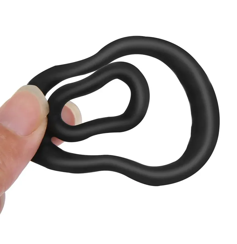 Silicone Semen Lock Ring Male Penis Ring Adjustable Delay Ejaculation Lasting Scrotum Lock Ring Sex Toys for Men Adult Products