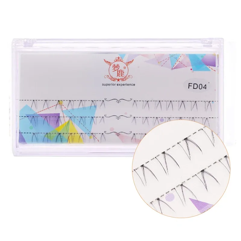 J Curl V Shape Under Eyelash Comic Eye Lashes Natural Bottom Lashes Soft Manga Eyelashes Bunches Eyelash Clusters Korean Makeup