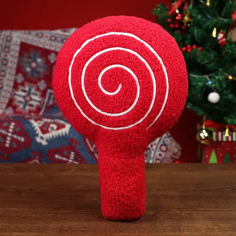 Classic Christmas Series Throw Pillow Candy Lollipop Snowflake Xmas Scepter Balls Doll Soft Sofa Cushion Festival Home Decor